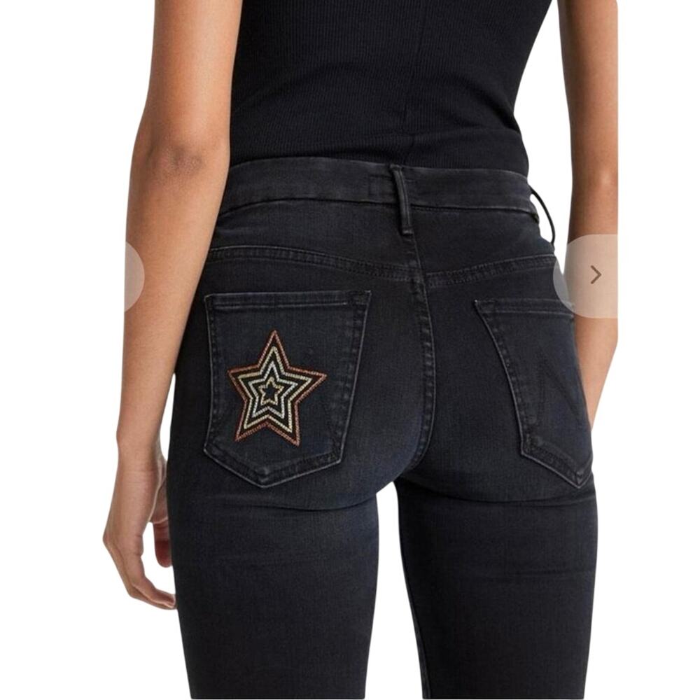 MOTHER High Waisted Looker Blackbird Skinny Jeans Women’s Size 30